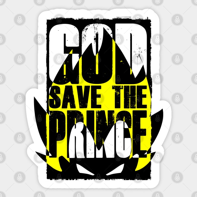 Dragon Ball - Vegeta - God save the Prince Sticker by LiveForever